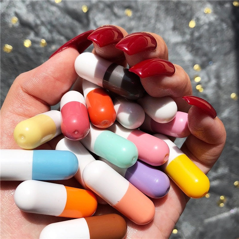 Derol Mini Capsule Lipstick Velvet Canned Pills Student Make Up 16pcs