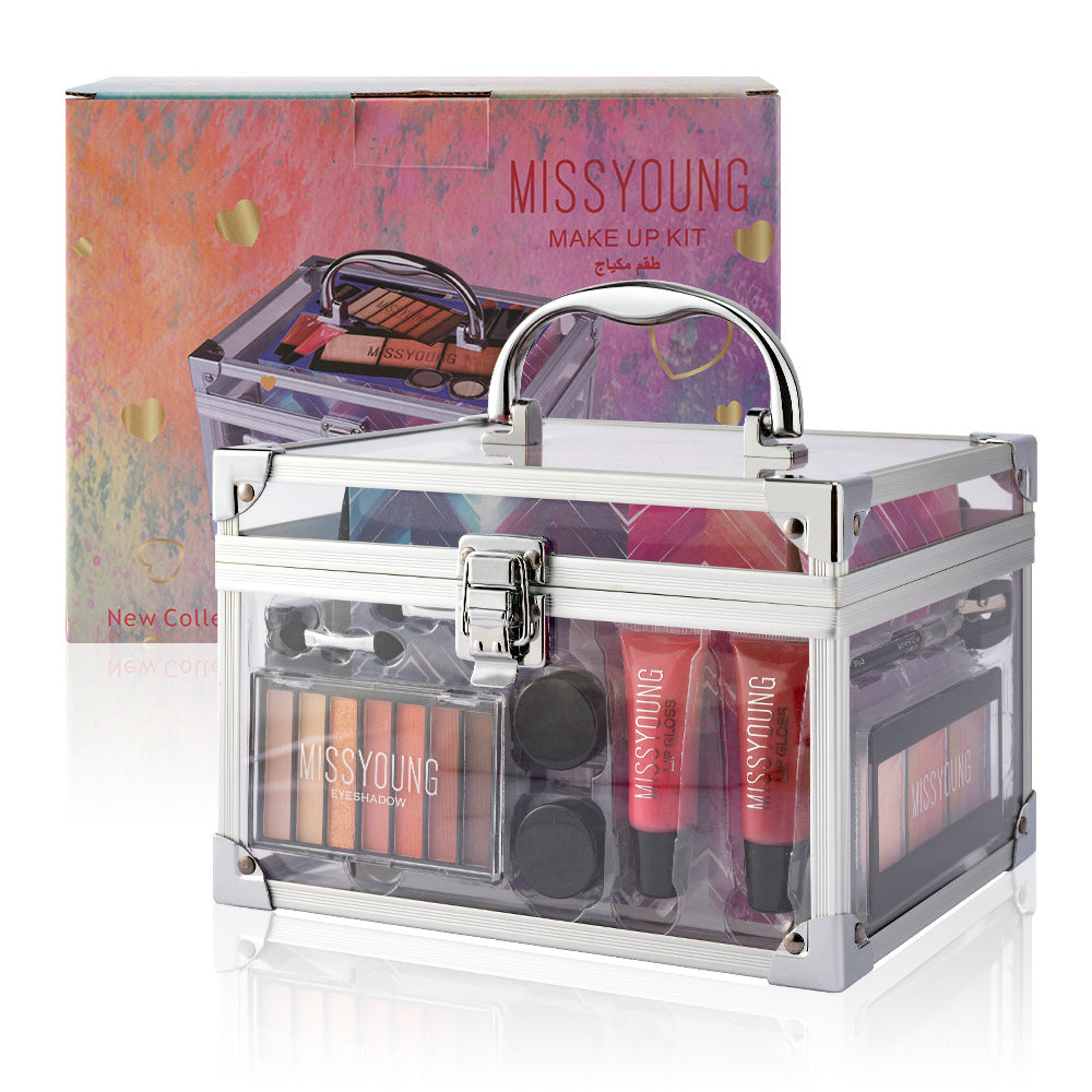 Missyoung European And American Style Facial Makeup Blush Eye Shadow Repair Lipstick Kit