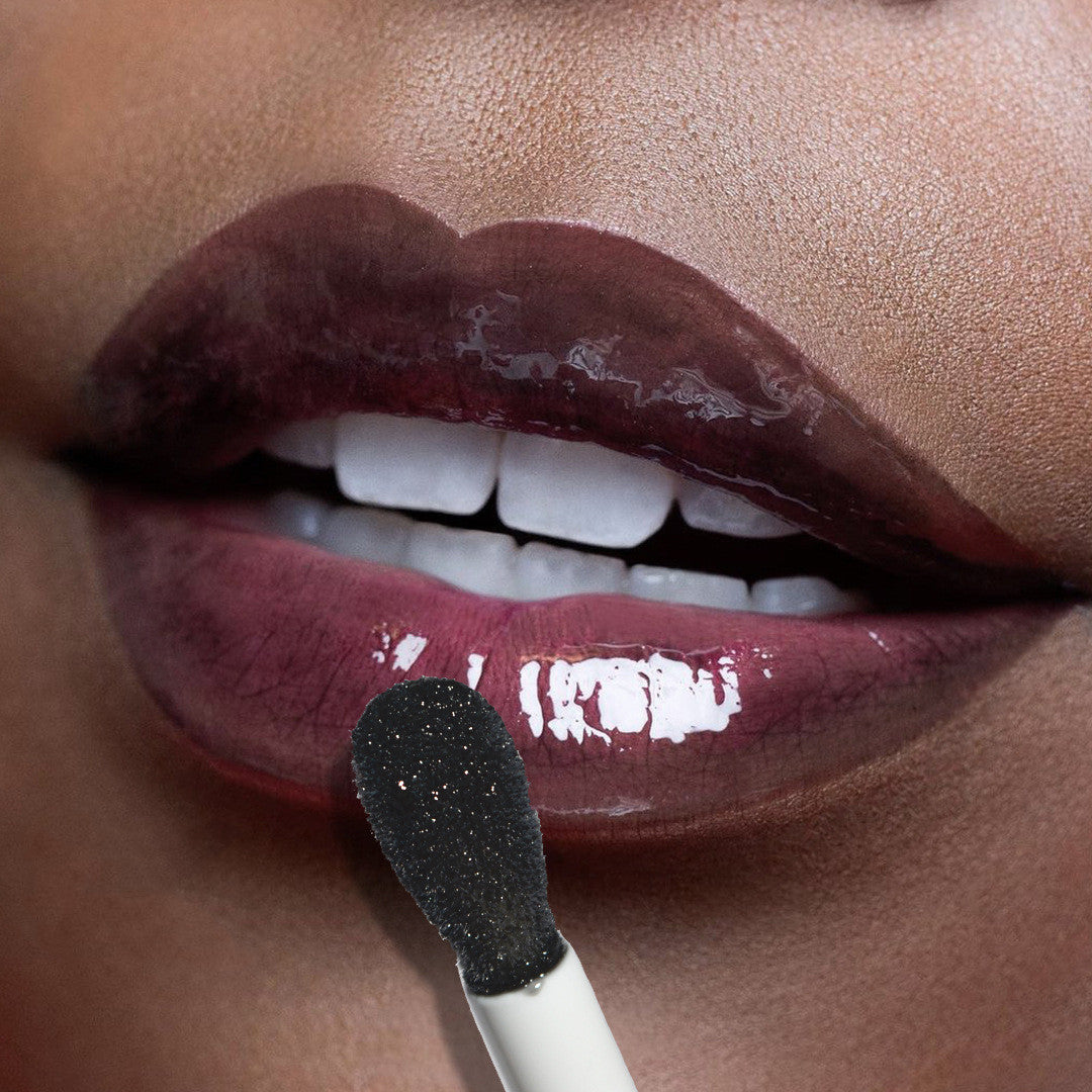 Beckisue Translucent Black Lip Gloss Water Light Mirror Highlight Lipstick