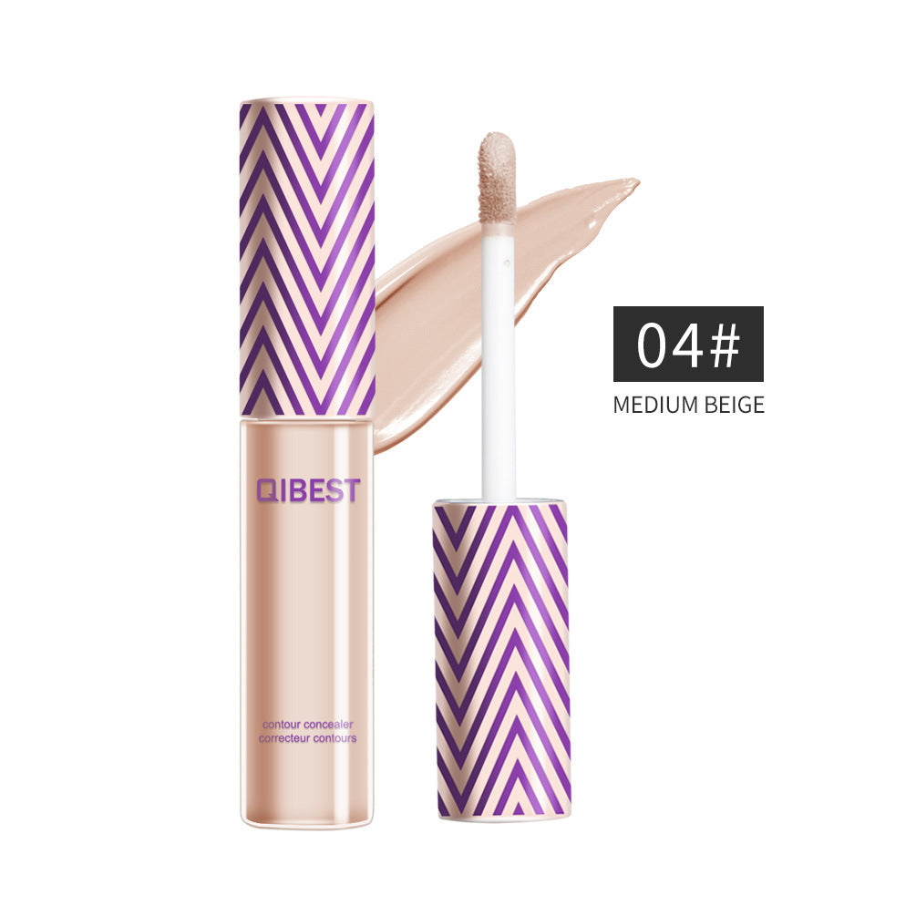 Qibest Full Cover 5 Colors Liquid Concealer Eye Dark Circles Cream Face Corrector