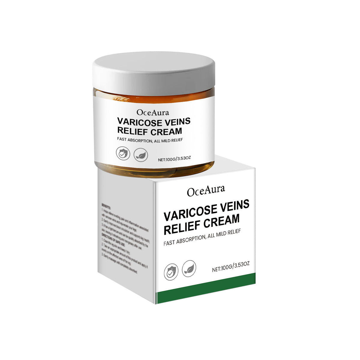 OceAura Leg Neck Cream Gentle Comfort Discomfort