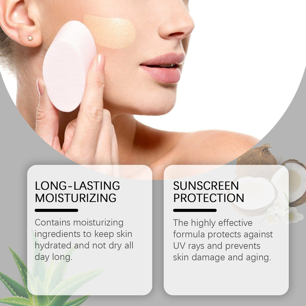 Eelhoe Moisturizing And Nourishing Liquid Foundation Natural Light Concealer Brightening And Rejuvenating