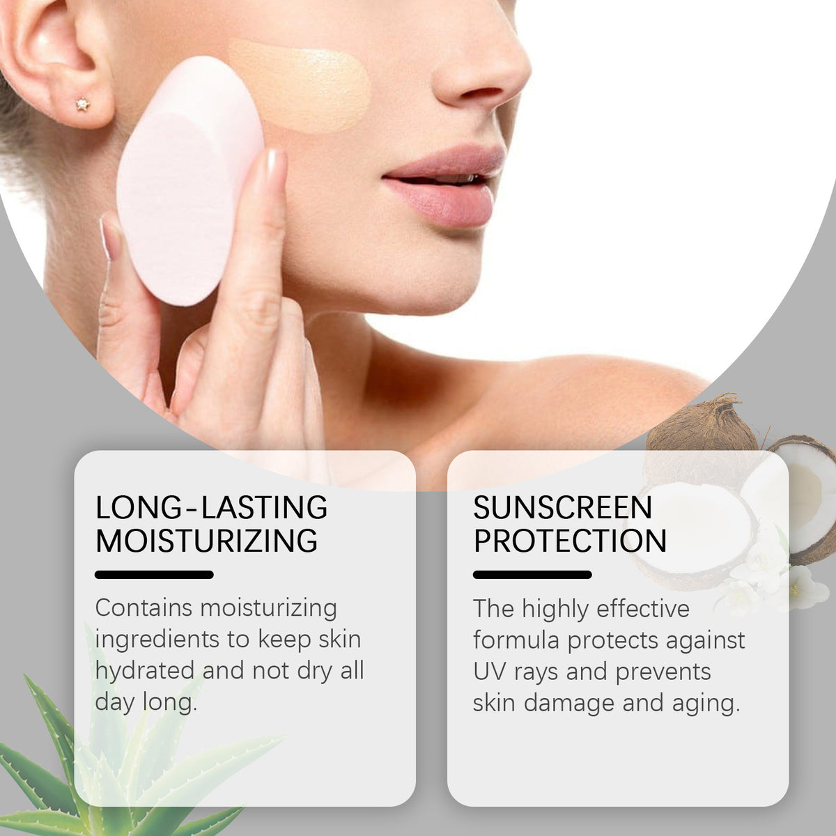 Eelhoe Moisturizing And Nourishing Liquid Foundation Natural Light Concealer Brightening And Rejuvenating