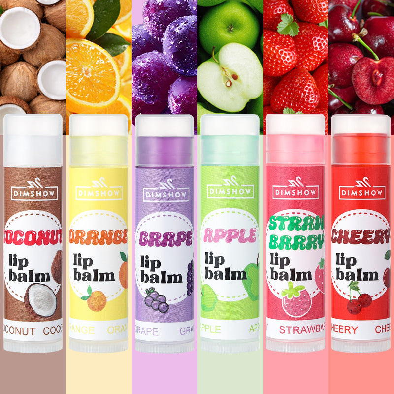 Dimshow Fruit Flavor Lip Balm Men And Women Moisturizing