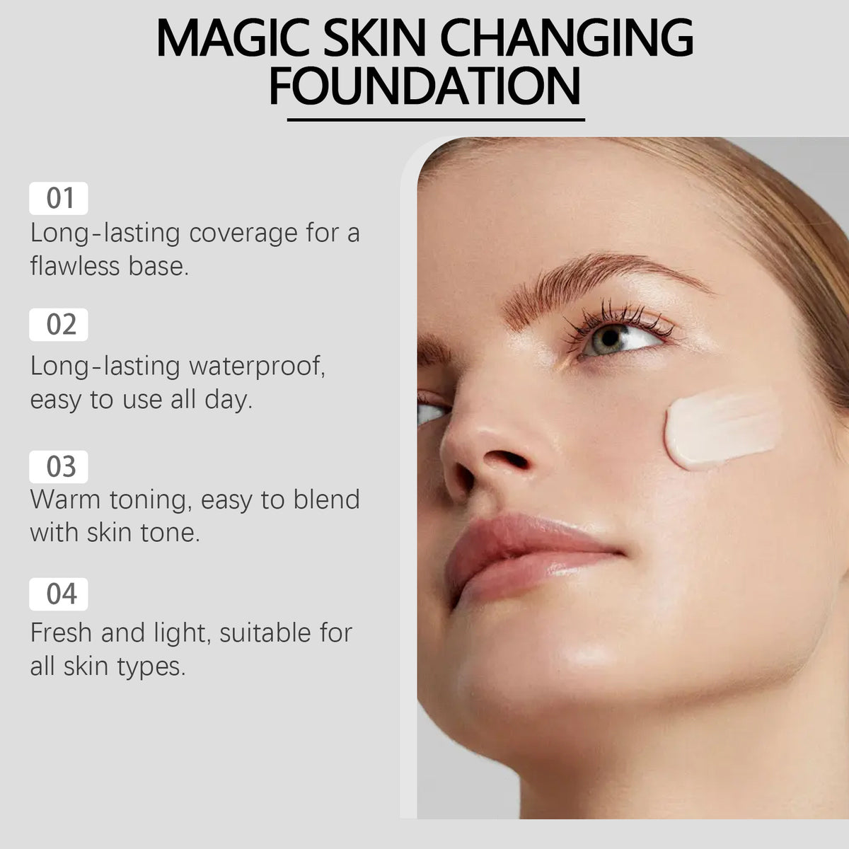 Hoygi Temperature Change Longwear Foundation Light And Thin