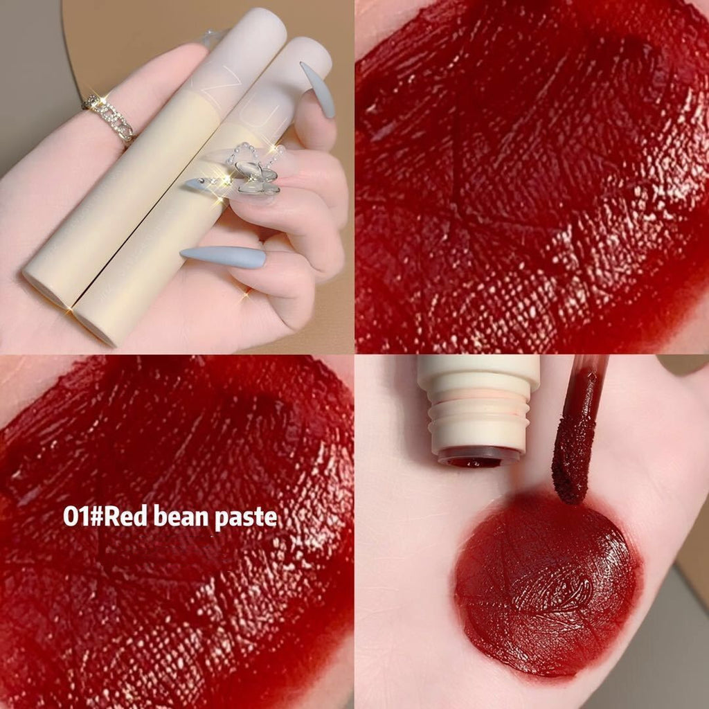 Zuk Lip Mud Lip Lacquer Student Plain Matte Finish Velvet No Stain On Cup No Fading White Good-looking Lipstick