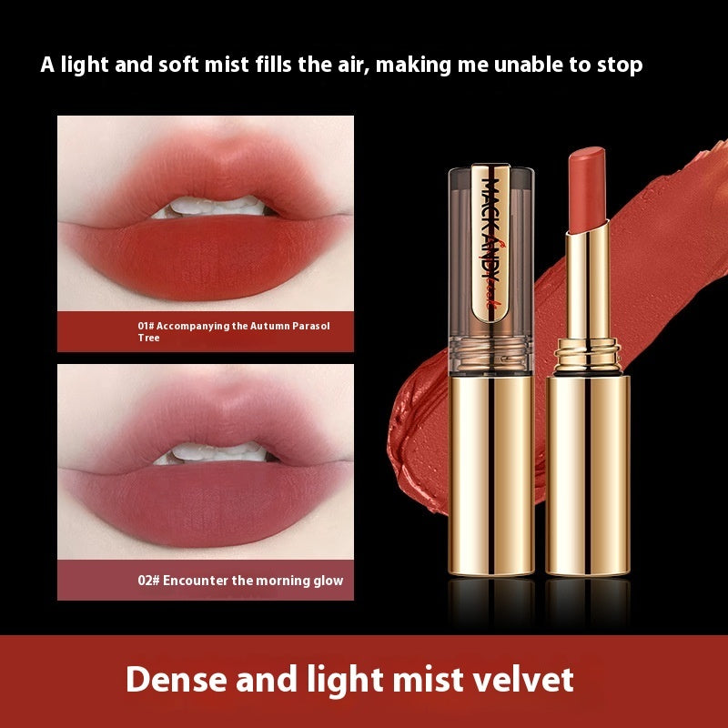 Mack Andy Moisturizing Matte Velvet No Stain On Cup Lipstick