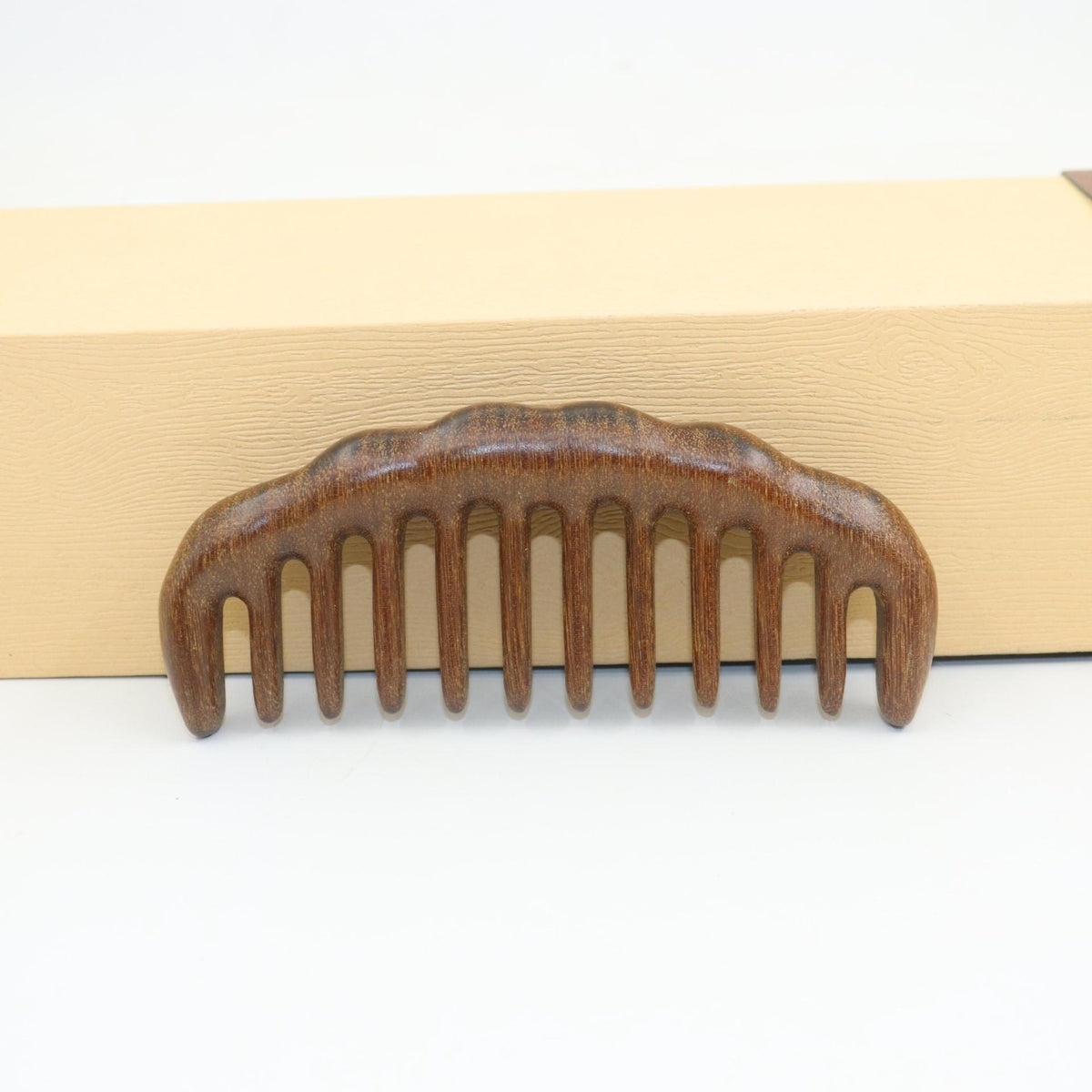 New Golden Sandalwood Thick Carved Wooden Comb
