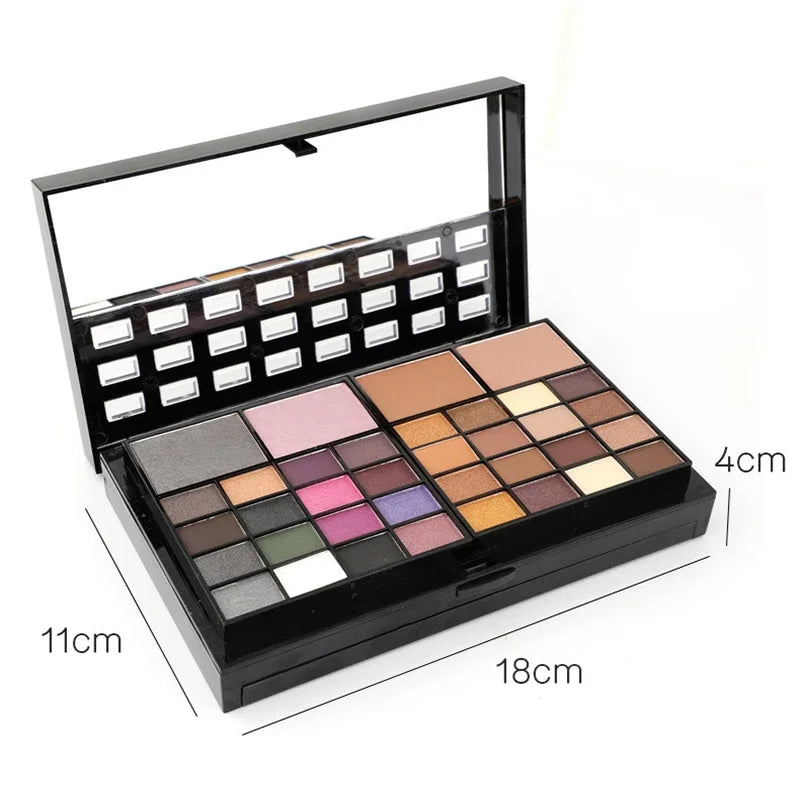 74 Colors Makeup Set Lip Gloss Blush Eyeshadow Highlight Combination Plate Makeup Set