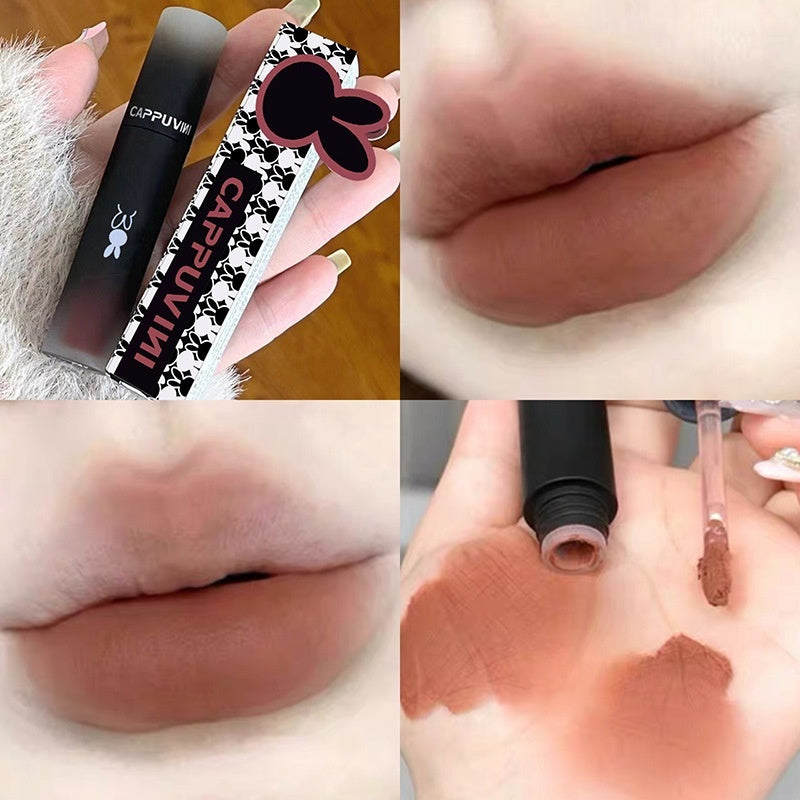 Cappuvini Matte Finish Velvet White Lip Gloss
