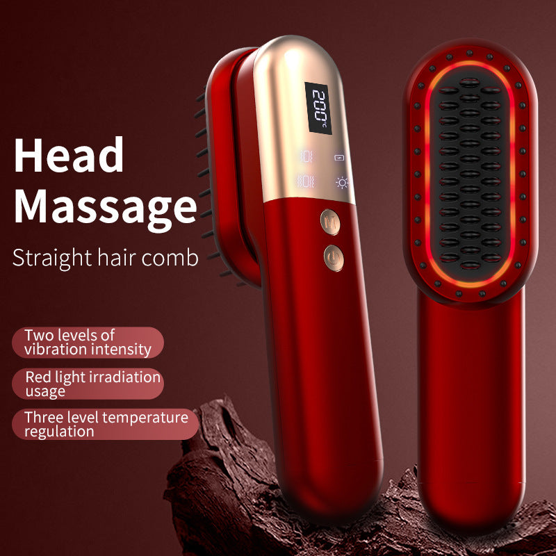 Mini Charging Straight Comb Negative Ion Hair Care Soft Massage Comb