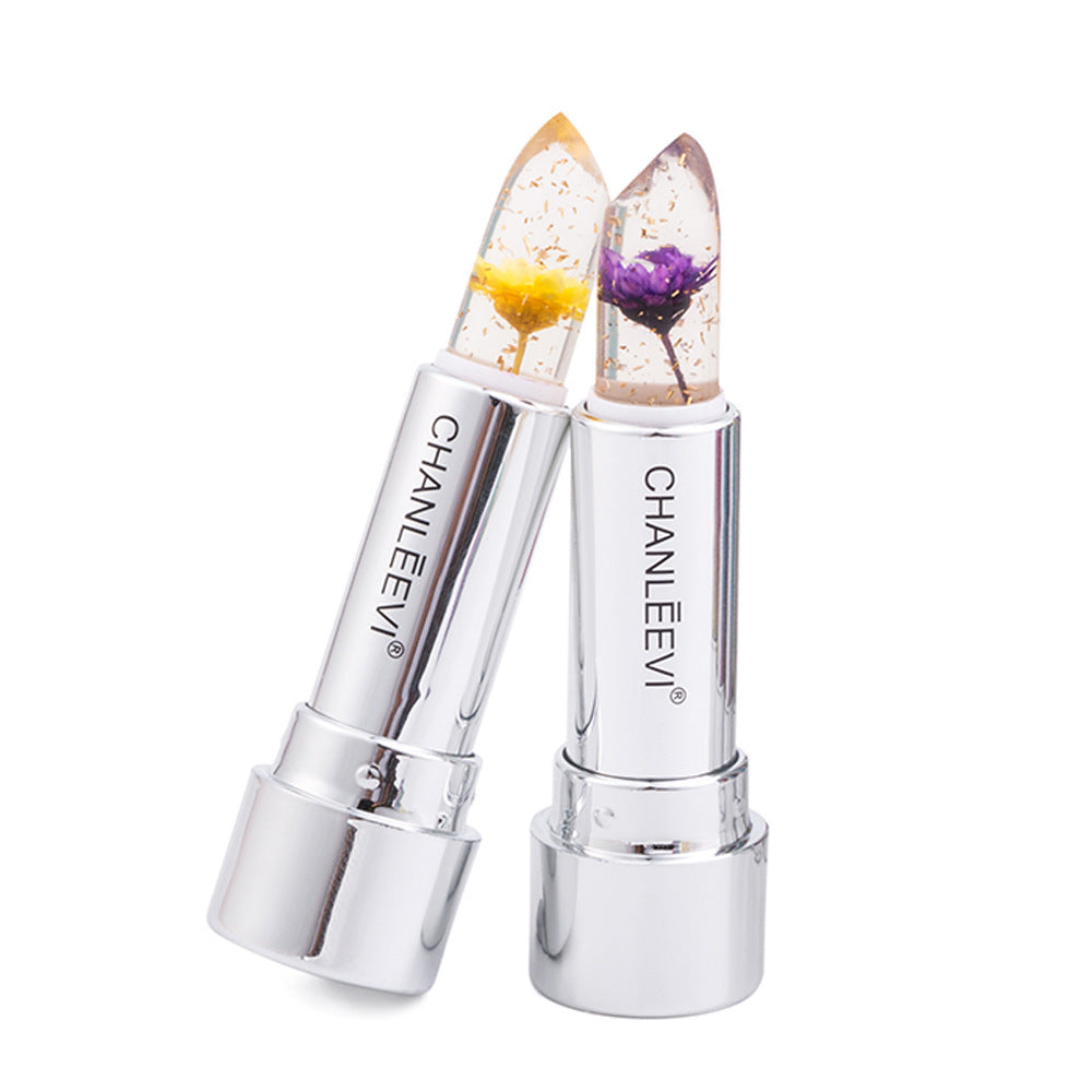 Chanleevi Flower Gold Leaf Temperature Change Crystal Lipstick