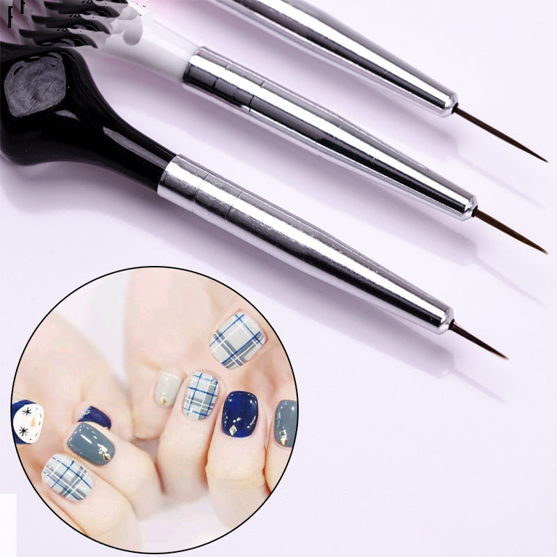 Nail carving brush three sets of carved pen set