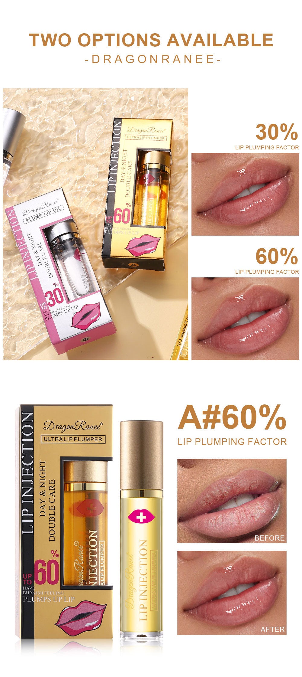 Dragon Ranee Ginger Pepper Lip Care Beads Rich Lip Gloss