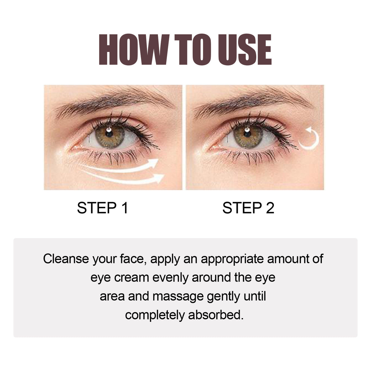 Hoygi Retinol Eye Cream Moisturizing Application