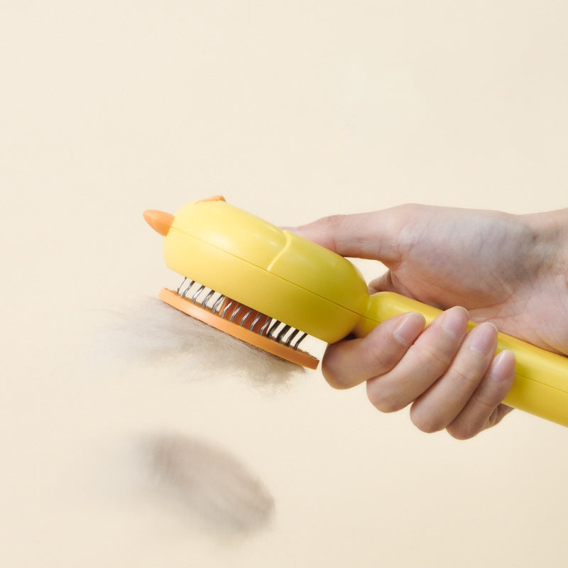 Pet Hair Cleaner Brush Cat Grooming Brush Long Or Short Hair Cats Dogs Pet Massage Brushes Self Cleaning Slicker Comb For Kitten Removes Tangles Loose Fur