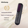 Minhuang Negative Ion Does Not Hurt Hair Straight Plywood Dual-use Electric Wireless Straight Comb