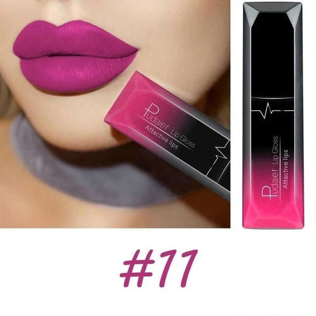 Pudaier Makeup matte matte lip gloss lipstick