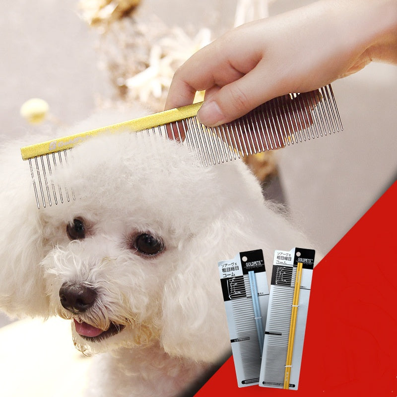 Pet Comb Colorful Stainless Steel Shedding 1mm Dog Grooming Comb Puppy Hair Remover Piano t Cleaning Brush Pet Accessories