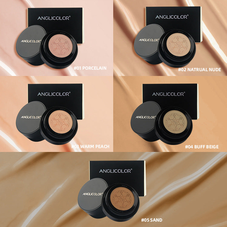 AngliColor Liquid Foundation Air Cushion Mushroom-shaped Haircut Makeup Primer Sweat-proof