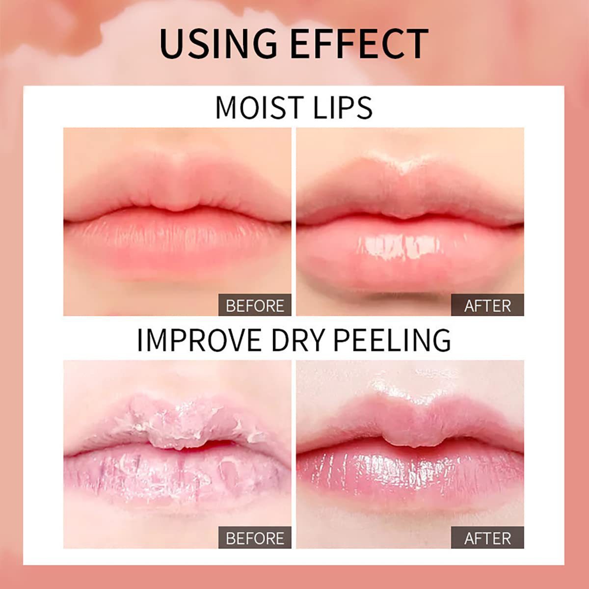 Plump 3Q Lip Care Ampoule Nourishing Hydrating And Moisturizing Transparent Care Fruit Flavor Lip Gloss Makeup