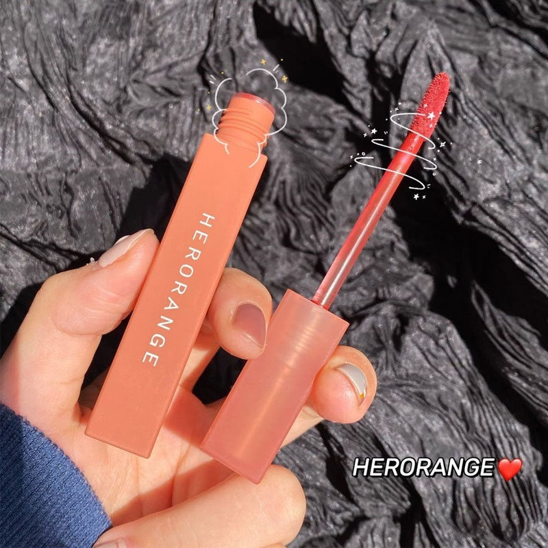 HeroRange Velvet Matte Milk Tea Bean Paste Matte Lip Gloss