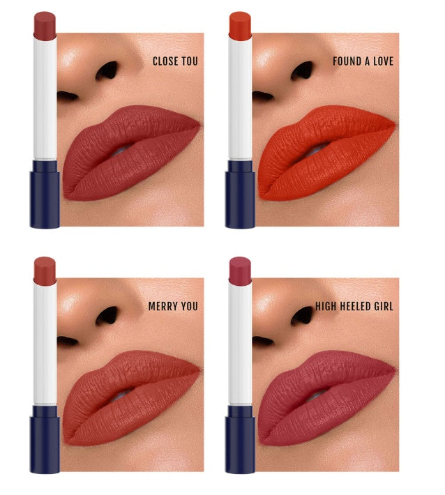 Qibest Long lasting cigarette tube lipstick set