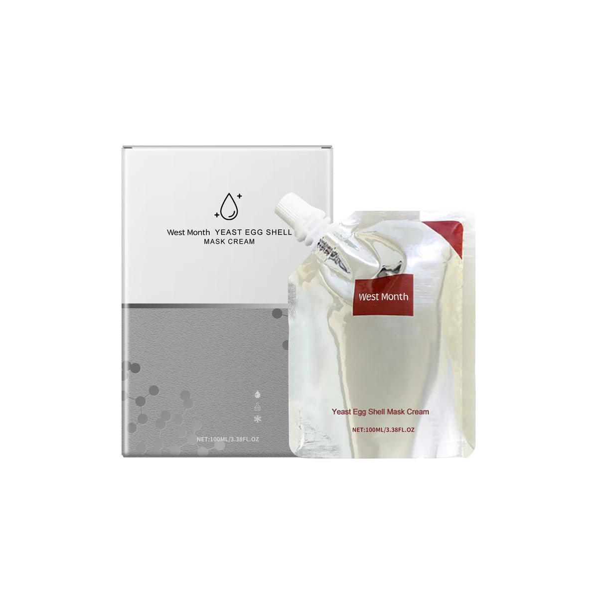 West Month Yeast Egg Shell Mask Cream