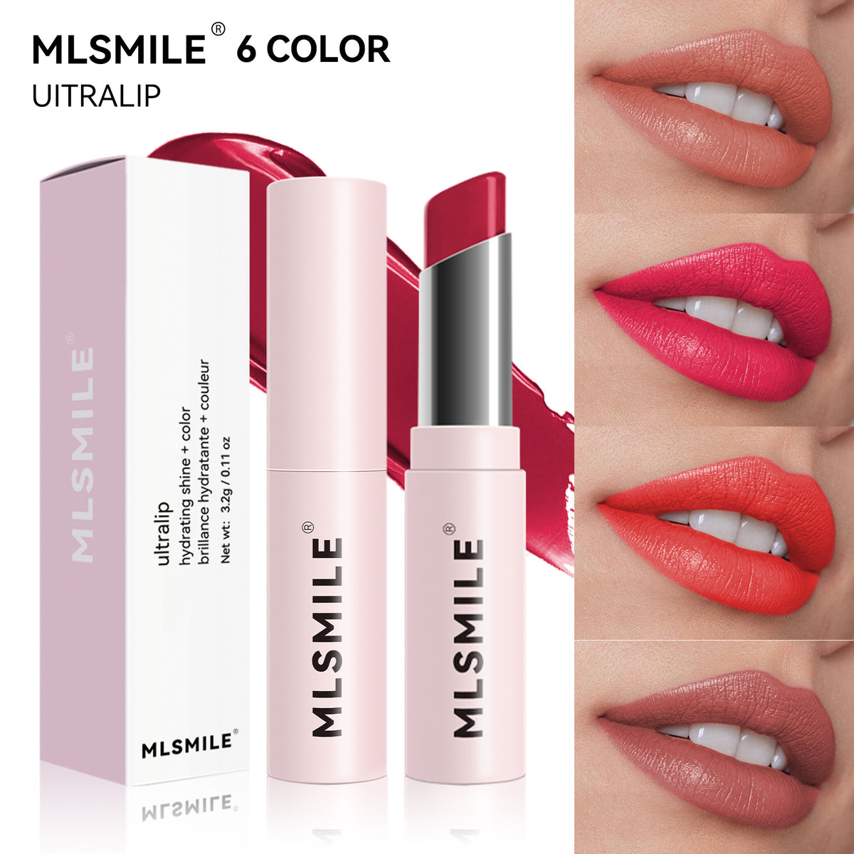 MLSmile Red Moisturizing And Nourishing Lipstick Nourishing No Stain On Cup Lipstick