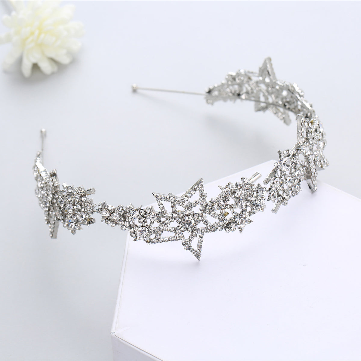 Bride Wedding Hair Accessories Five-pointed Star Alloy Diamond-laid Headband