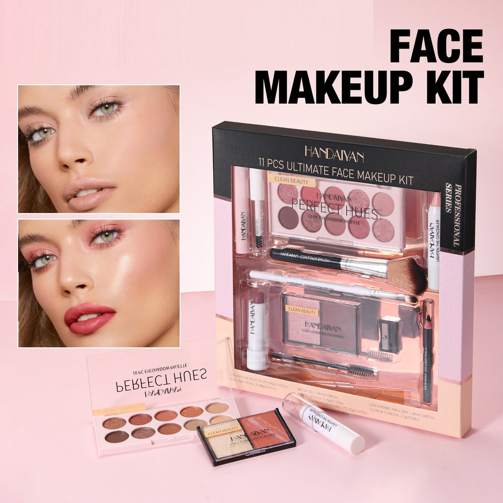 Handaiyan 11-piece Set Of Makeup For Beginners Boxes Lipstick Kit