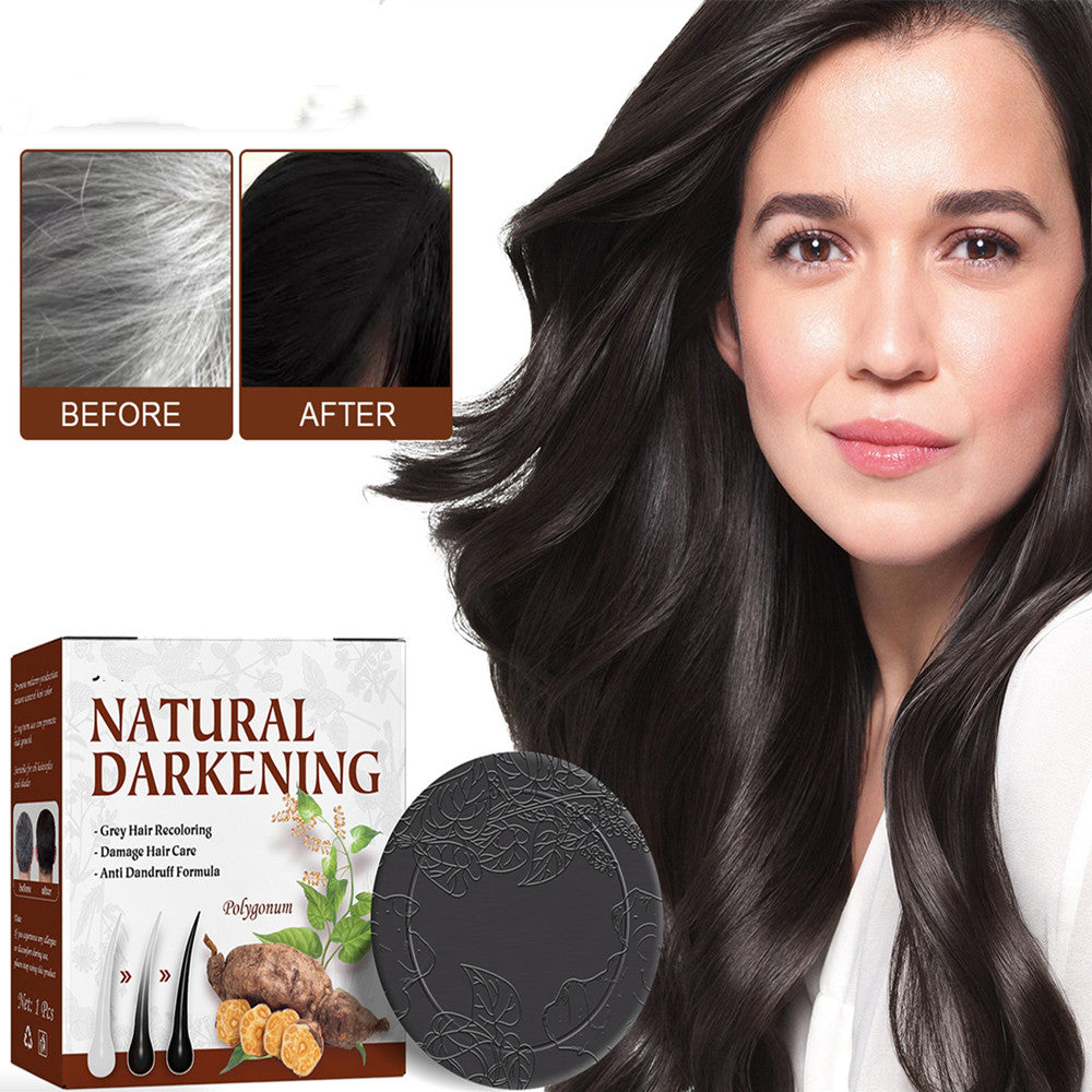 Shampoo Soap Polygonum Multiflorum Nourishing Natural Darkening