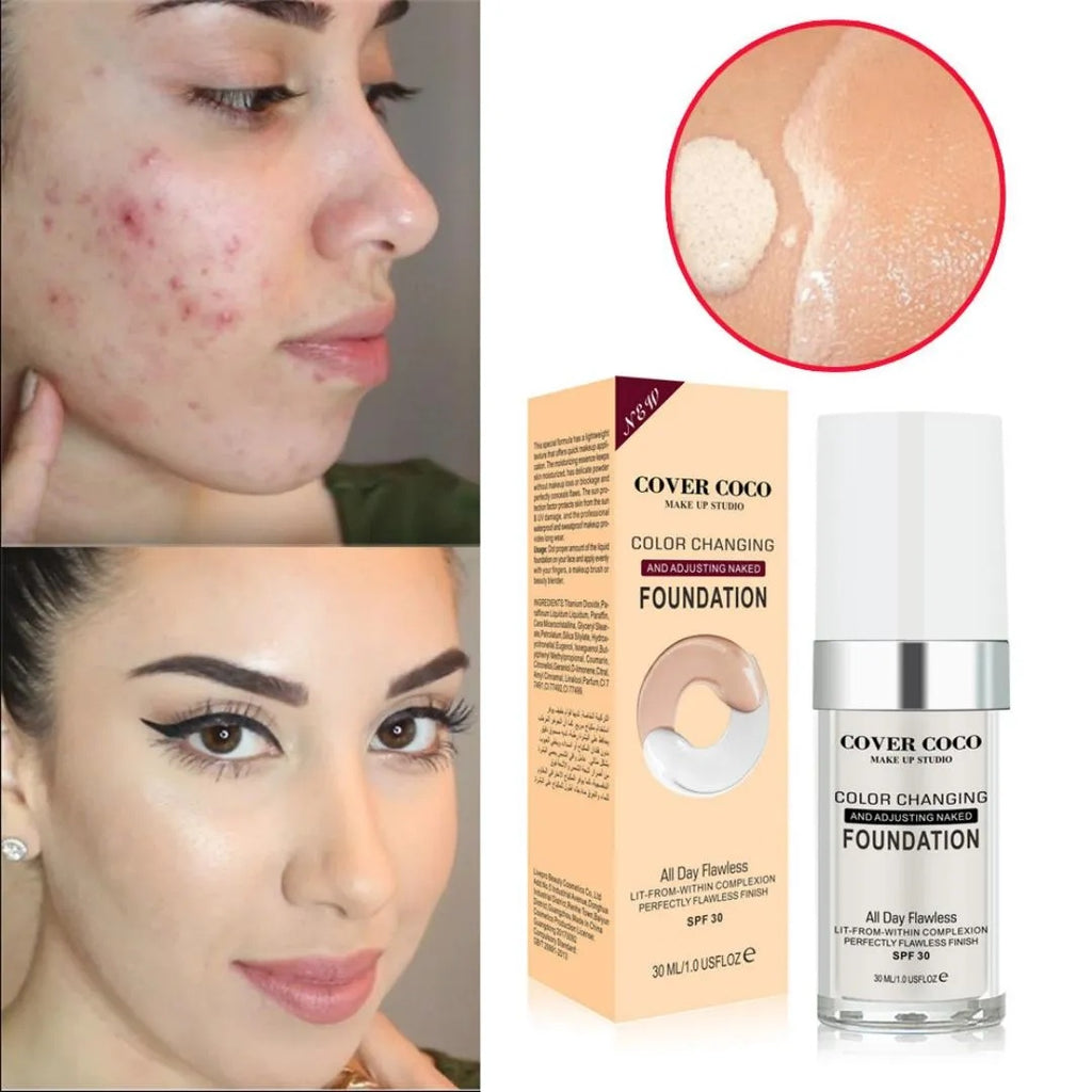 Cover Coco Concealing Foundation Temperature Change Skin Color