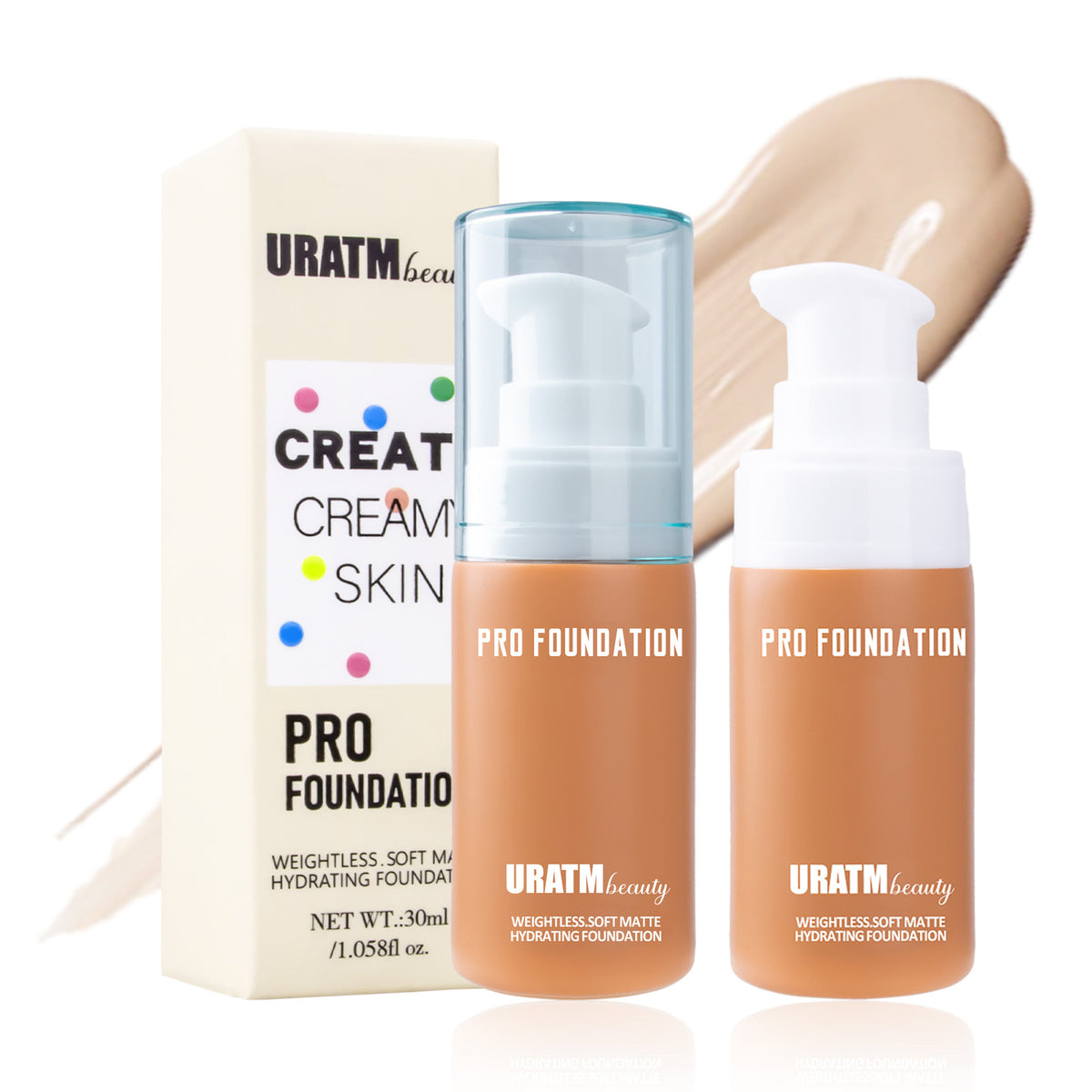 URATM Makeup Liquid Foundation Matte Concealer Long Lasting Smear-proof Makeup
