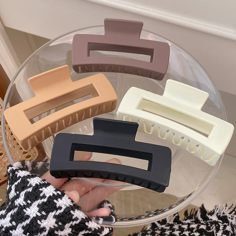 Women's Simple And Versatile Solid Color Grip Clip