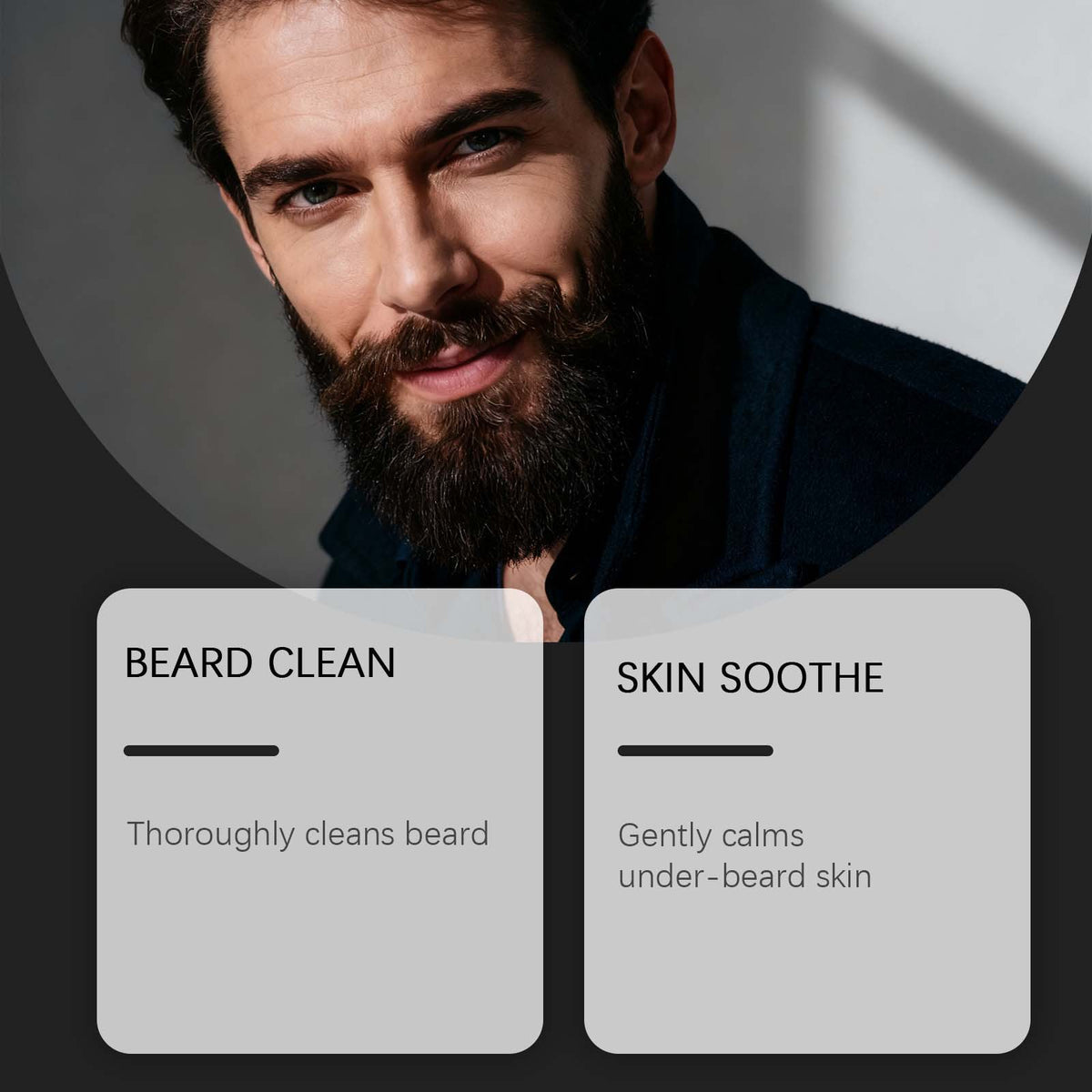 East Moon Mens 2 in 1 Beard And Hair Shampoo Gently Cleanses  Moisturizes Your Beard  And Smooths Your Hair