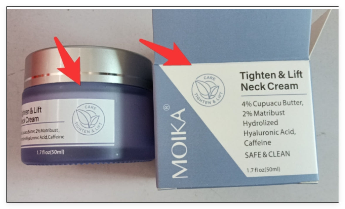 Moika Neck Wrinkle Removal Cream Tightening Firming Fade Fine Lines Anti-Aging Necklines Lifting Shaping Beauty Neck Cream