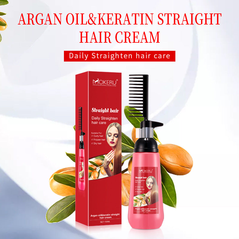 Mokeru A Comb Straight Free PullFree Clip Straightening Cream