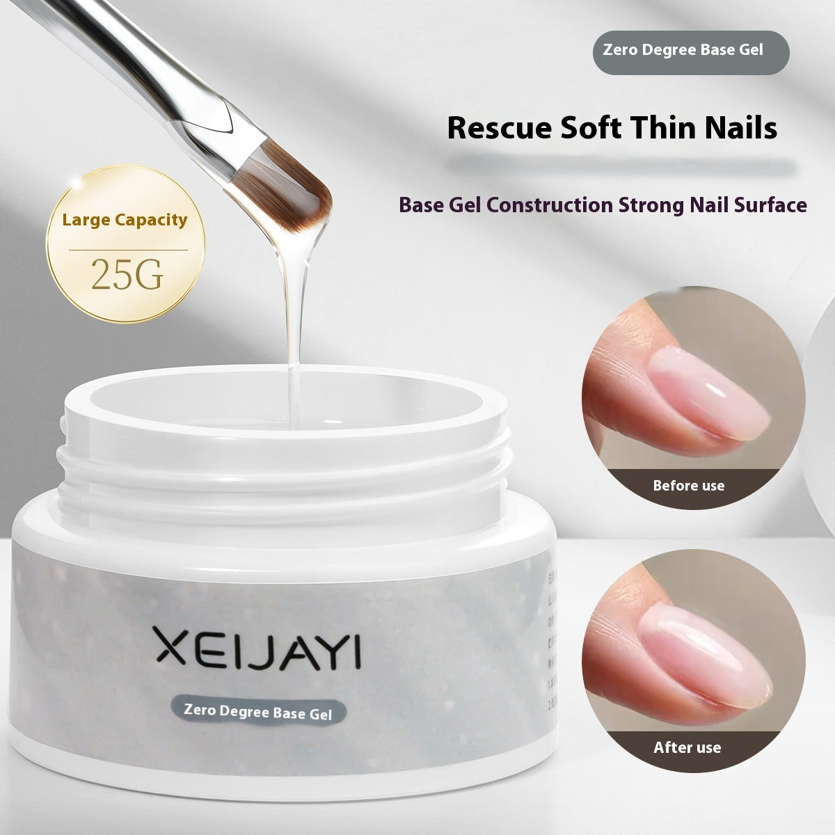 XEIJAYI White Jar Construction Base Gel Shaping Reinforcement Construction Manicure Polish Gel