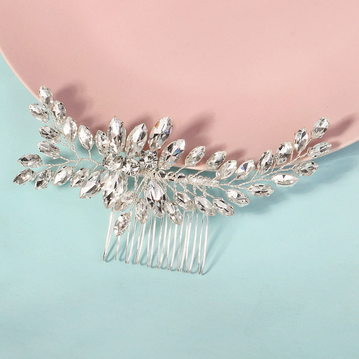 Rhinestone Tuck Comb Hair Comb Exquisite Handmade
