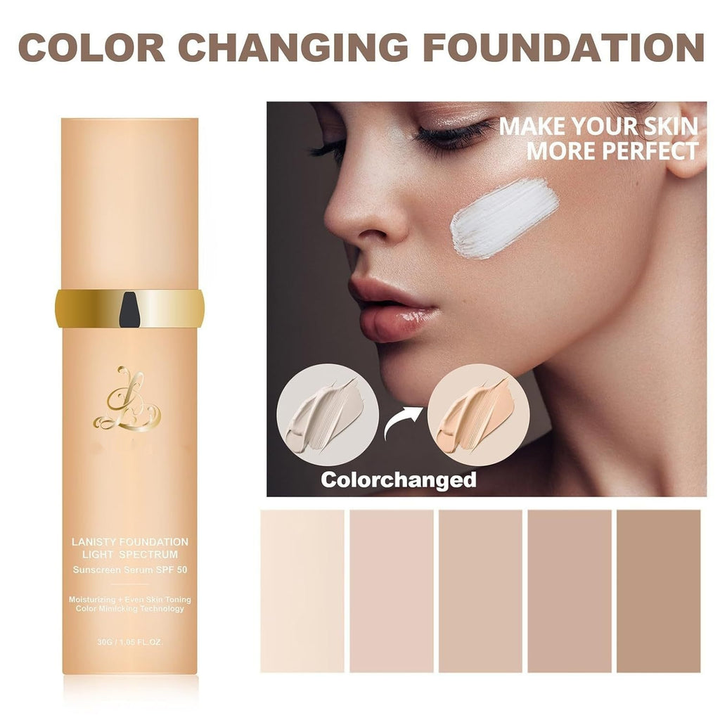 Lanisty Bionic Color-changing Concealer Not Fake White Foundation Moisturizing Not Stuck Powder