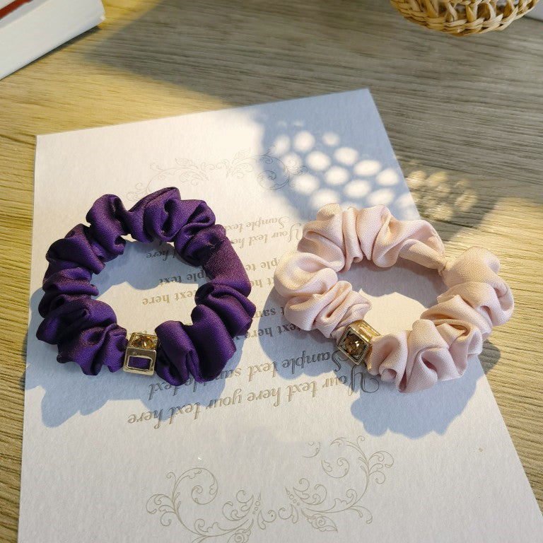 Fashion Hair Accessories Headdress All-match Solid Color Diamond Simple Temperament Hair Ring