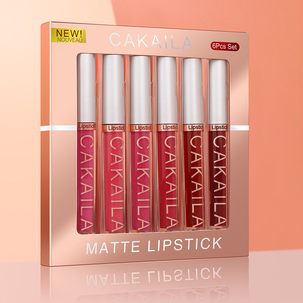 Cakaila Matte Nonstick Lip Gloss Set Of 6