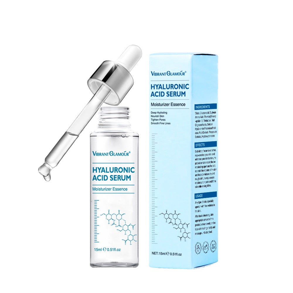 Vibrani Glamour Hyaluronic Acid Face Serum Anti-Aging Shrink Pore Brightening Moisturizing Cream Dry Skin Care