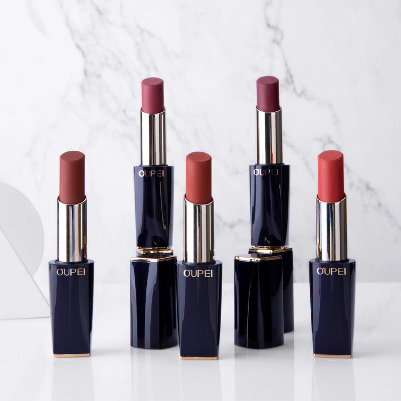 OUPEI Women's Moisturizing Sticky Easy Color Lipstick