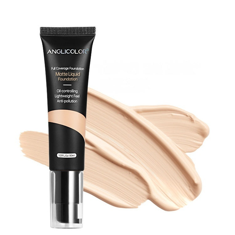 AngliColor Liquid Foundation Concealer Long Lasting Smear-proof Makeup Oil Control And Moisturizing