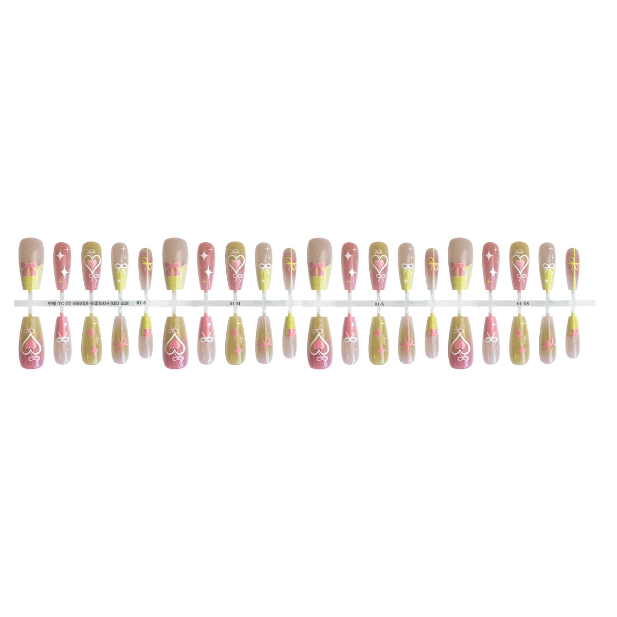 Press On Nails Dopamine Sweet Cool INS Style Dark French Fake Nail Tip