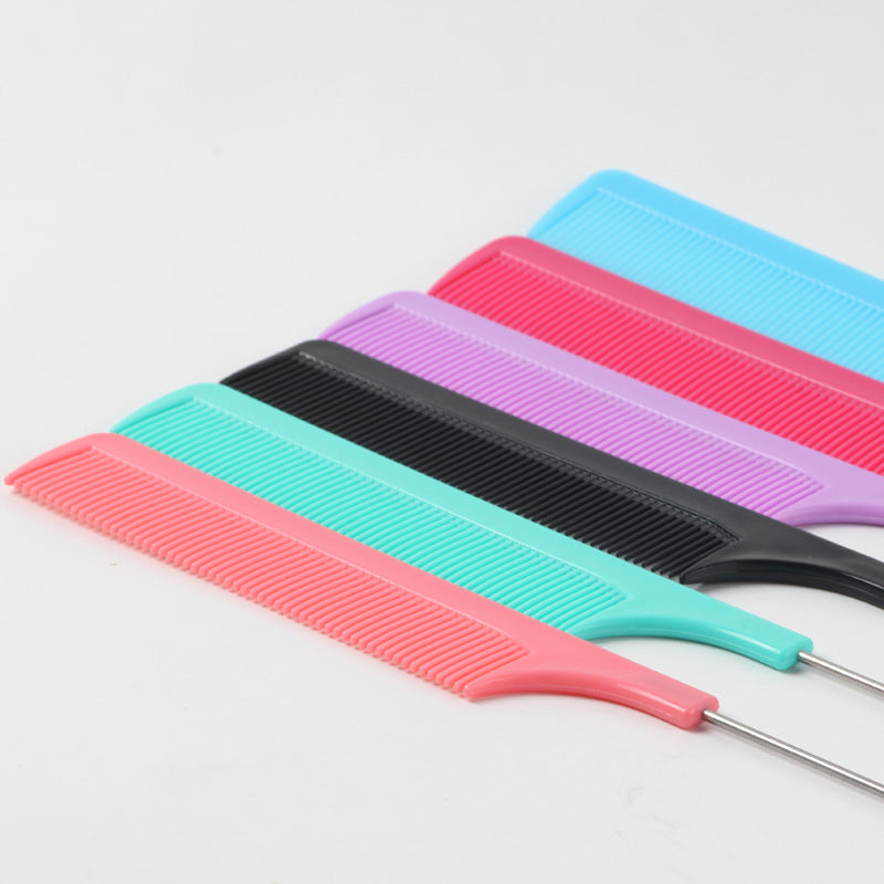 Hairdressing Steel Needle Tail Comb Hair Dyeing And Dyeing Comb Hair Tools