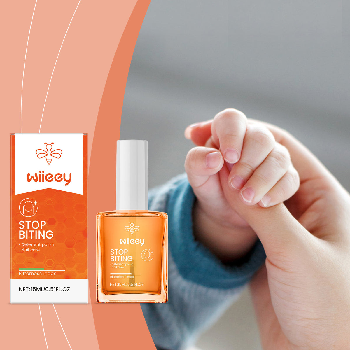 Wiieey Nail Anti-bite Bitter Nail Water Bitter Taste Anti-bite Children's Nail Care Oil