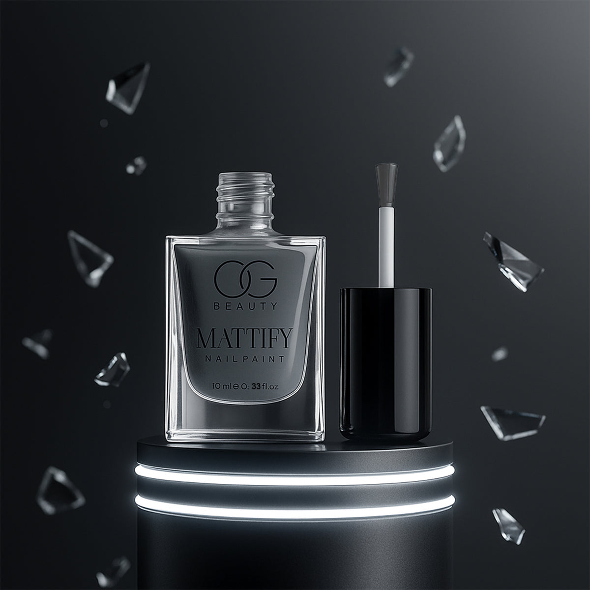Og Beauty Calm Grey Mattify Nail Paint (10 Ml  1 Pc)